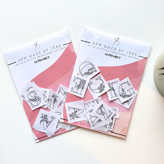 Alphabet - Stick and Stitch Patches