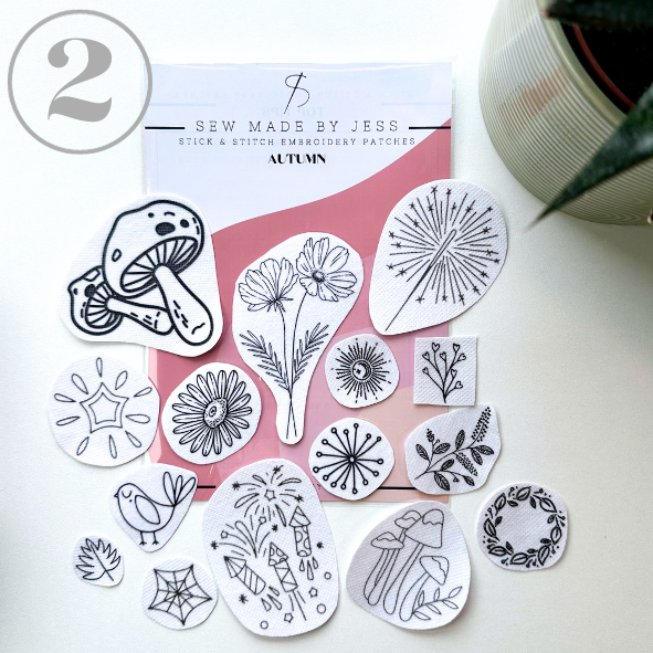 The 4 Seasons - Stick and Stitch Patches