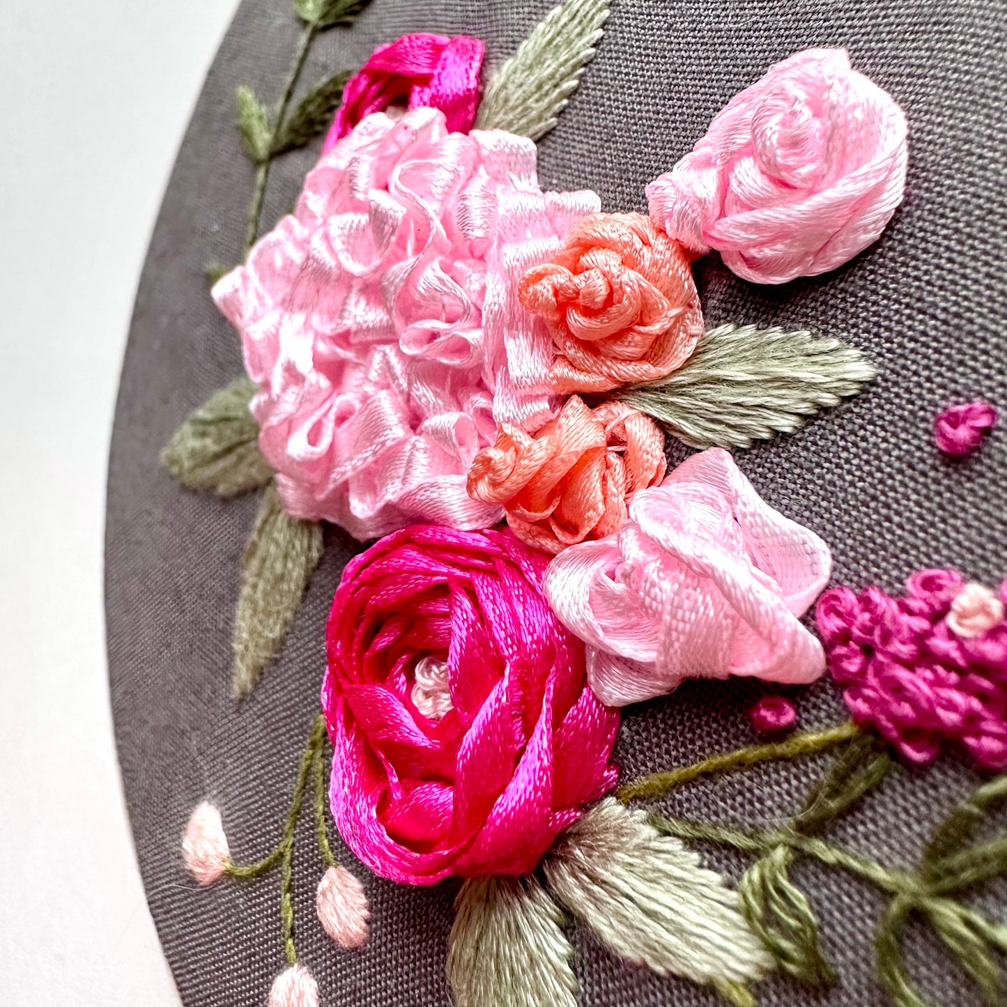Ribbon Flower Hand Embroidery Kit