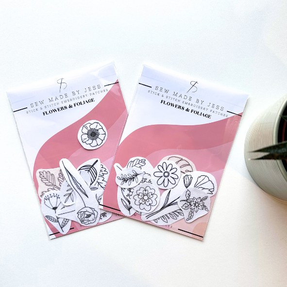 Flowers & Foliage - Stick and Stitch Patches