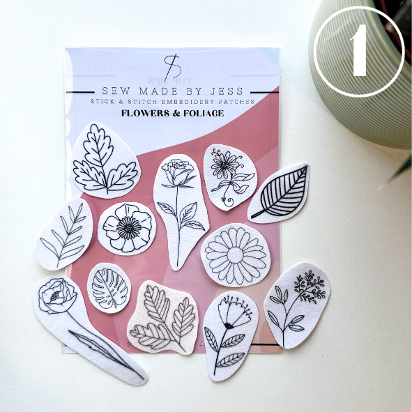 Flowers & Foliage - Stick and Stitch Patches