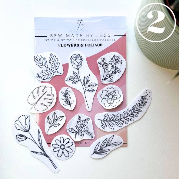 Flowers & Foliage - Stick and Stitch Patches