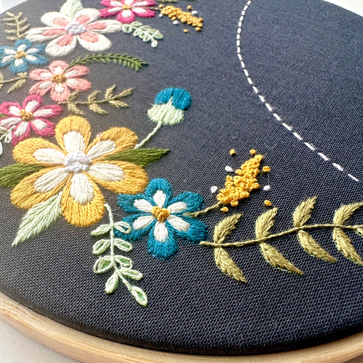Flower Hand Embroidery Kit
