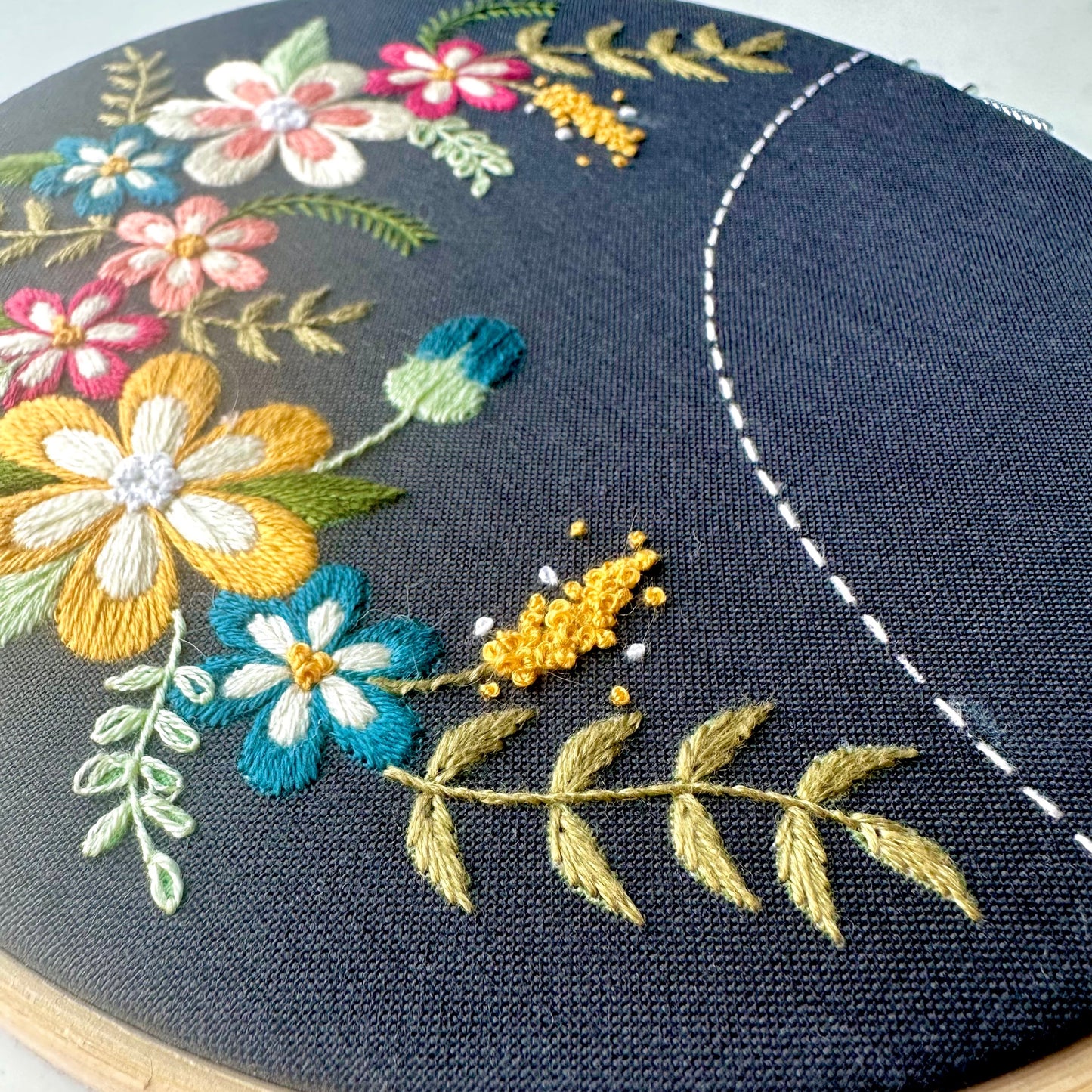 Flower Hand Embroidery Kit