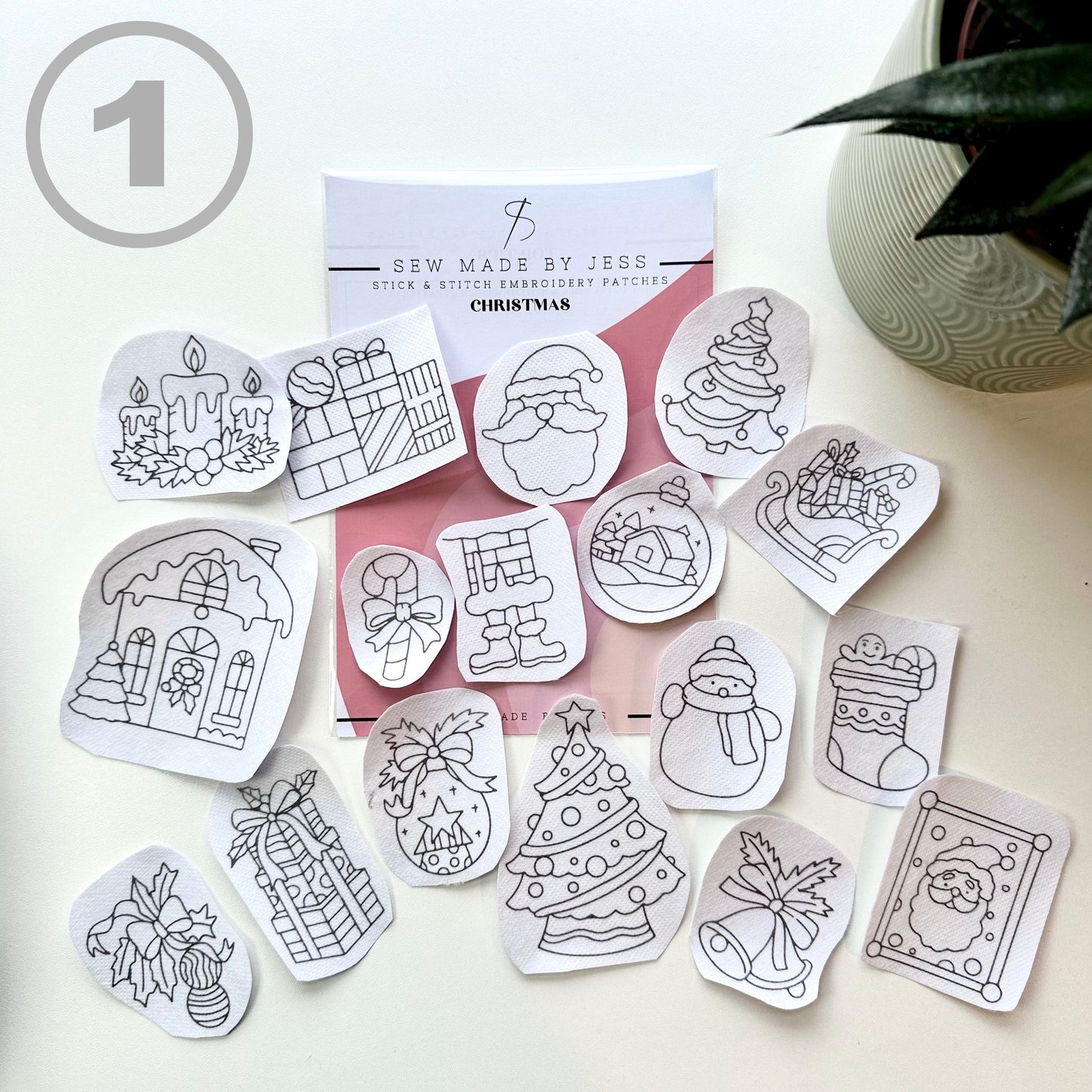 Christmas Stick & Stitch Patches