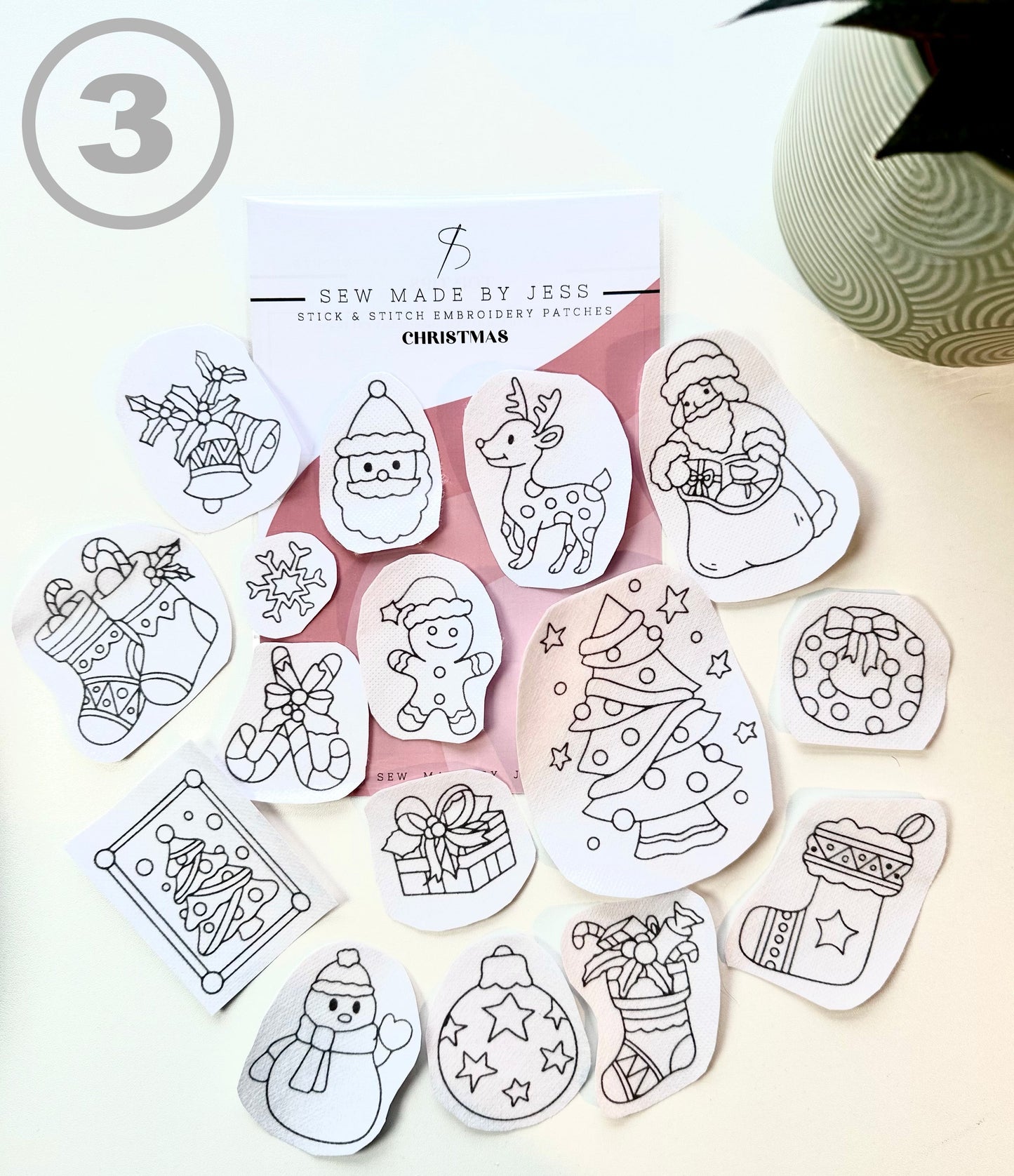 Christmas Stick & Stitch Patches