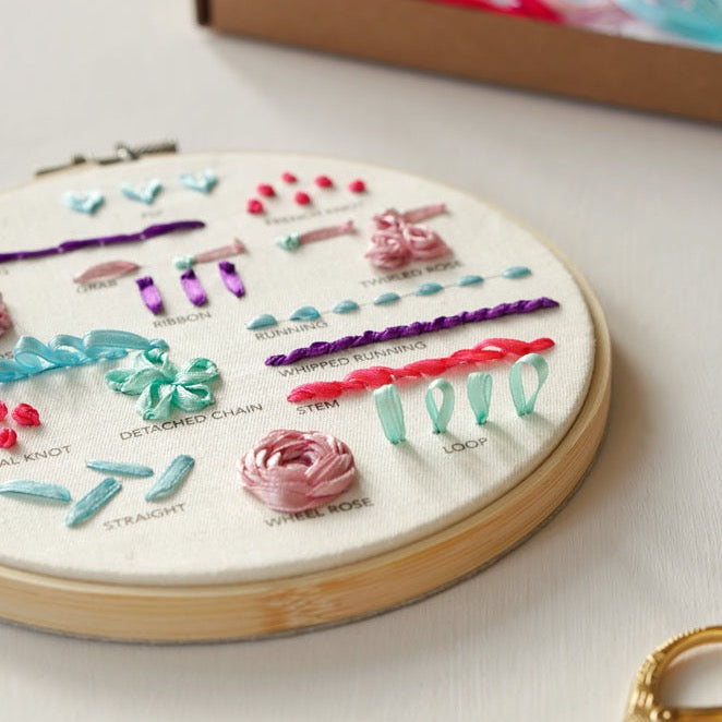 Ribbon Embroidery Kit