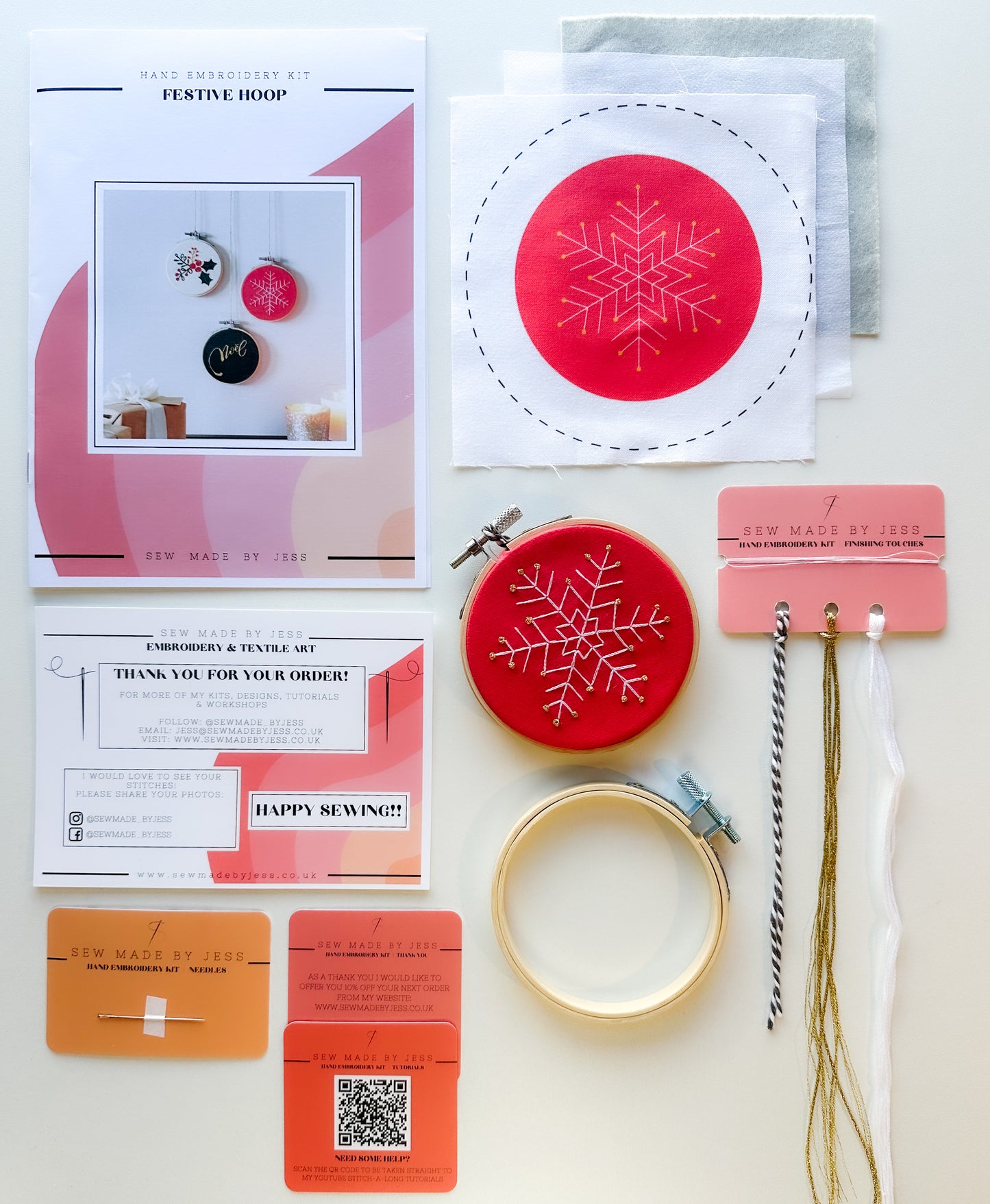 Snowflake Embroidery Kit