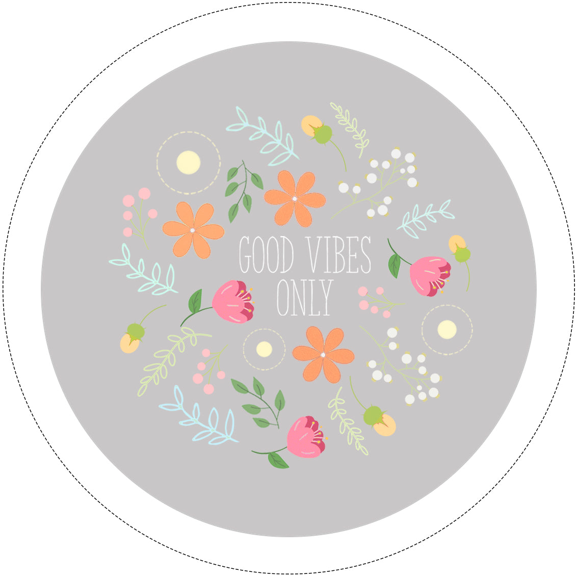 Grey Embroidery Kit