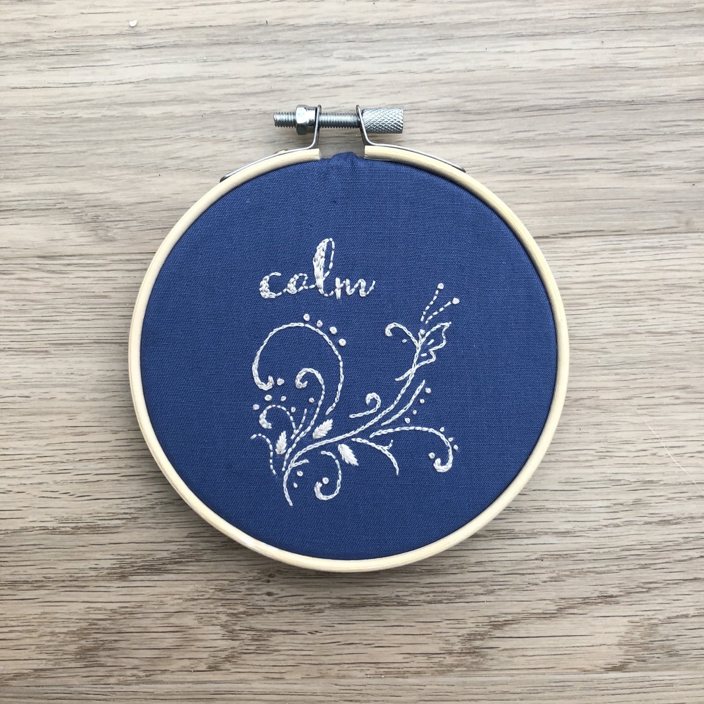Calm Handmade Embroidery Hoop