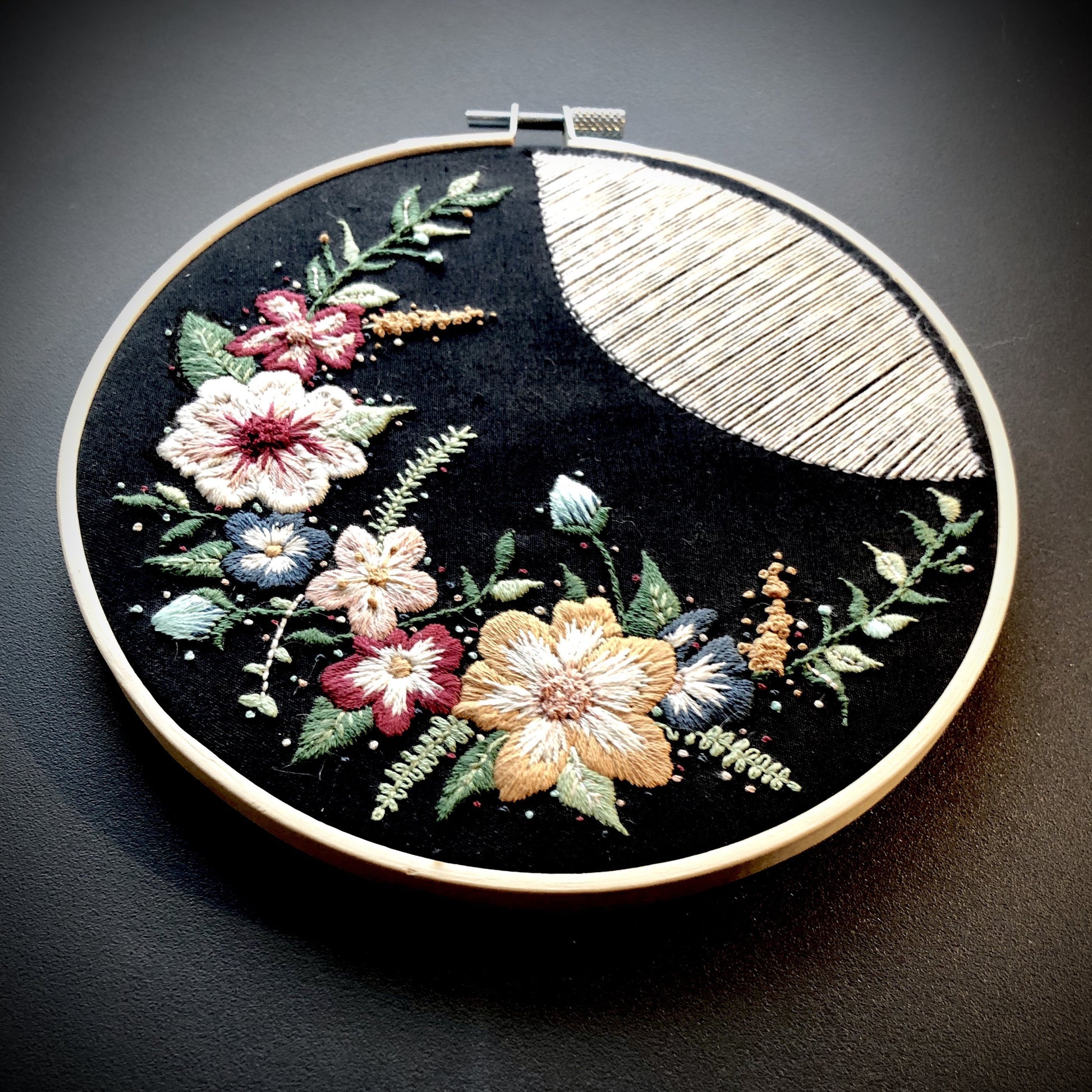 Personalised embroidery hoop