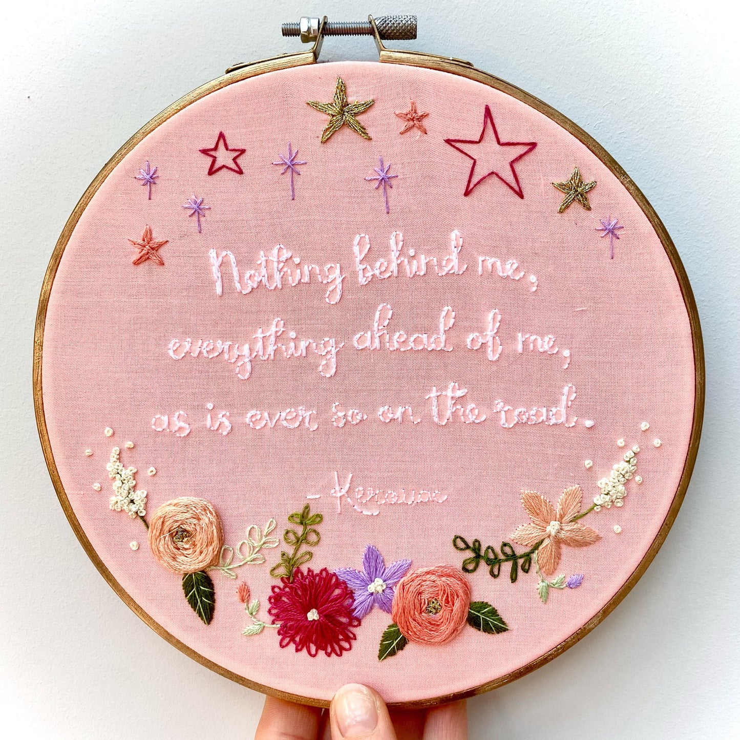 Quote Embroidery Hoop