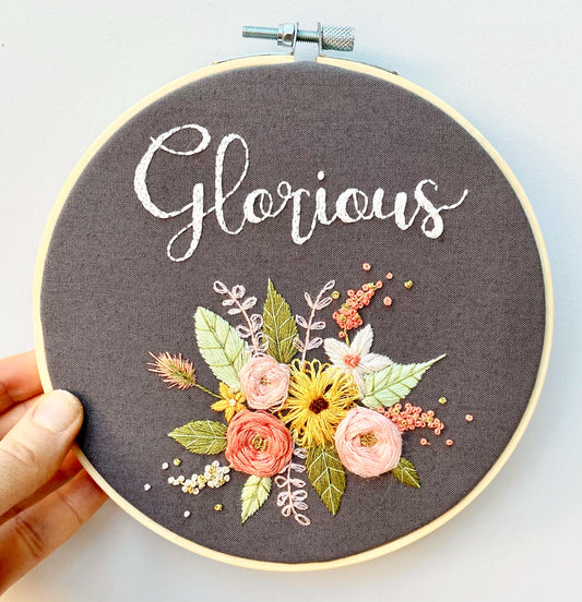 Floral Embroidery Hoop