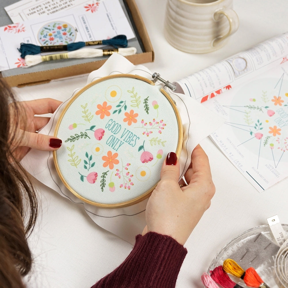 Good Vibes Embroidery Hoop