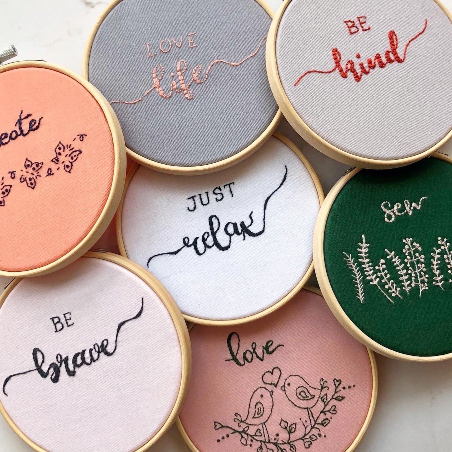 Embroidery Hoop Handmade Design