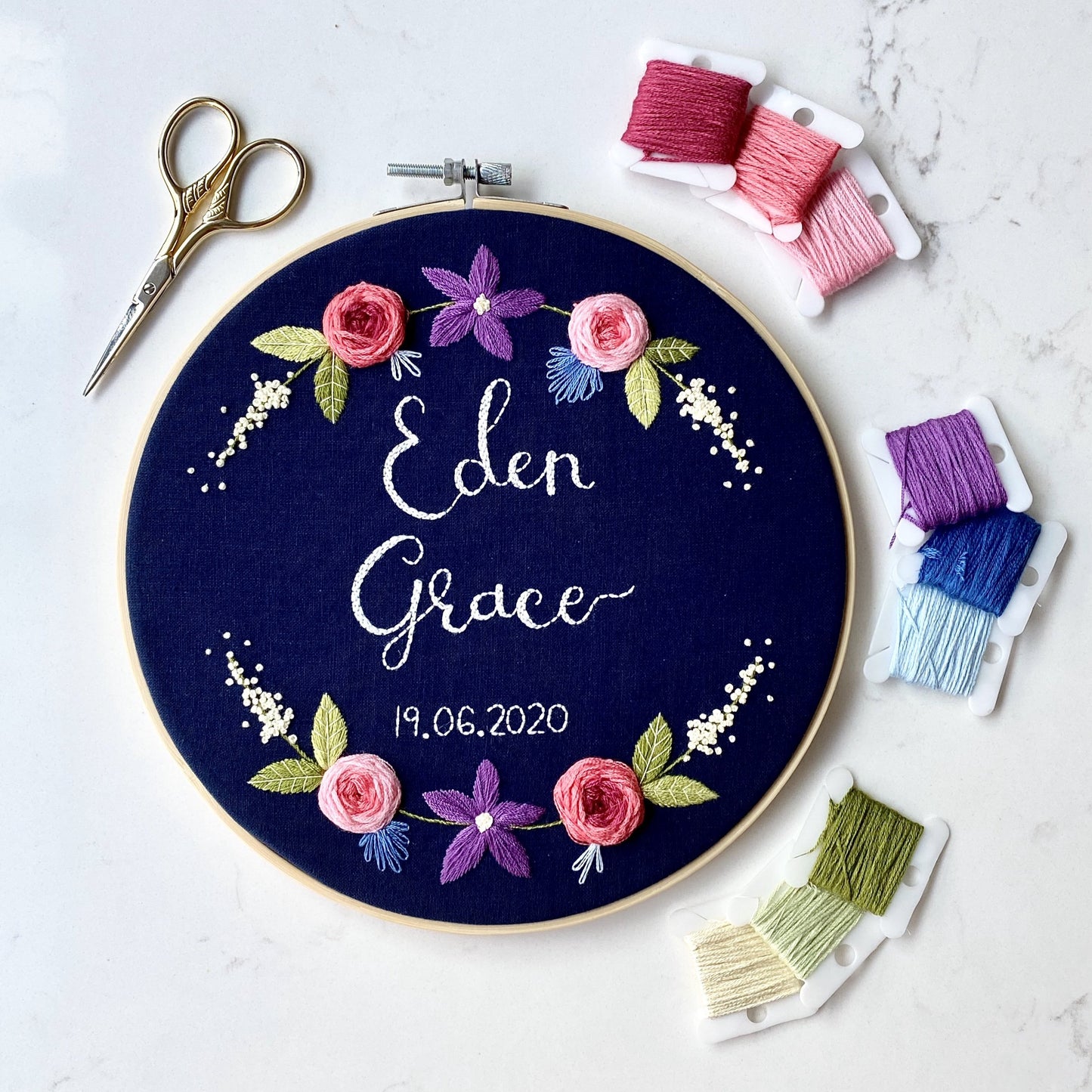 New baby embroidery hoop