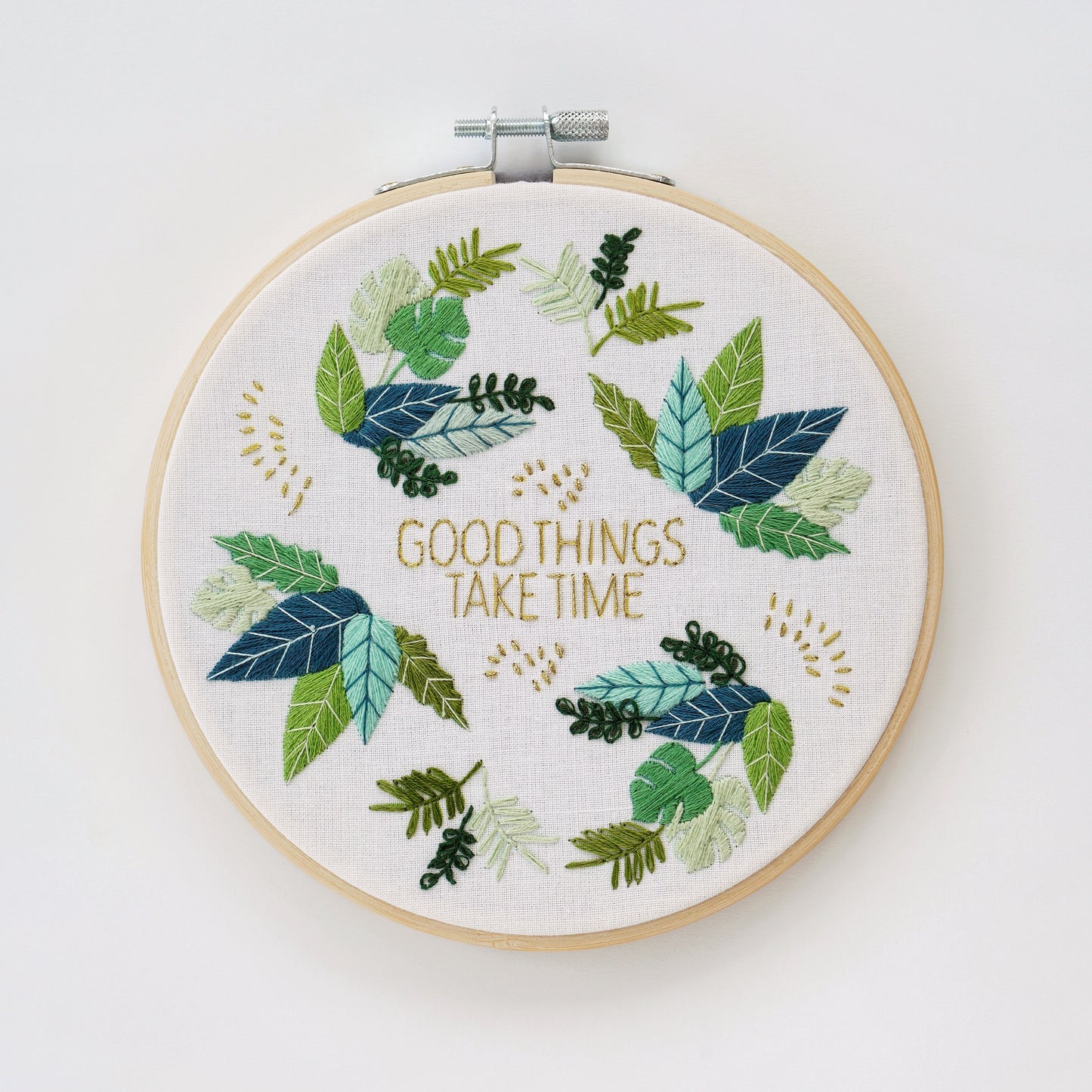 Good Things Take Time - Hand Embroidery Kit
