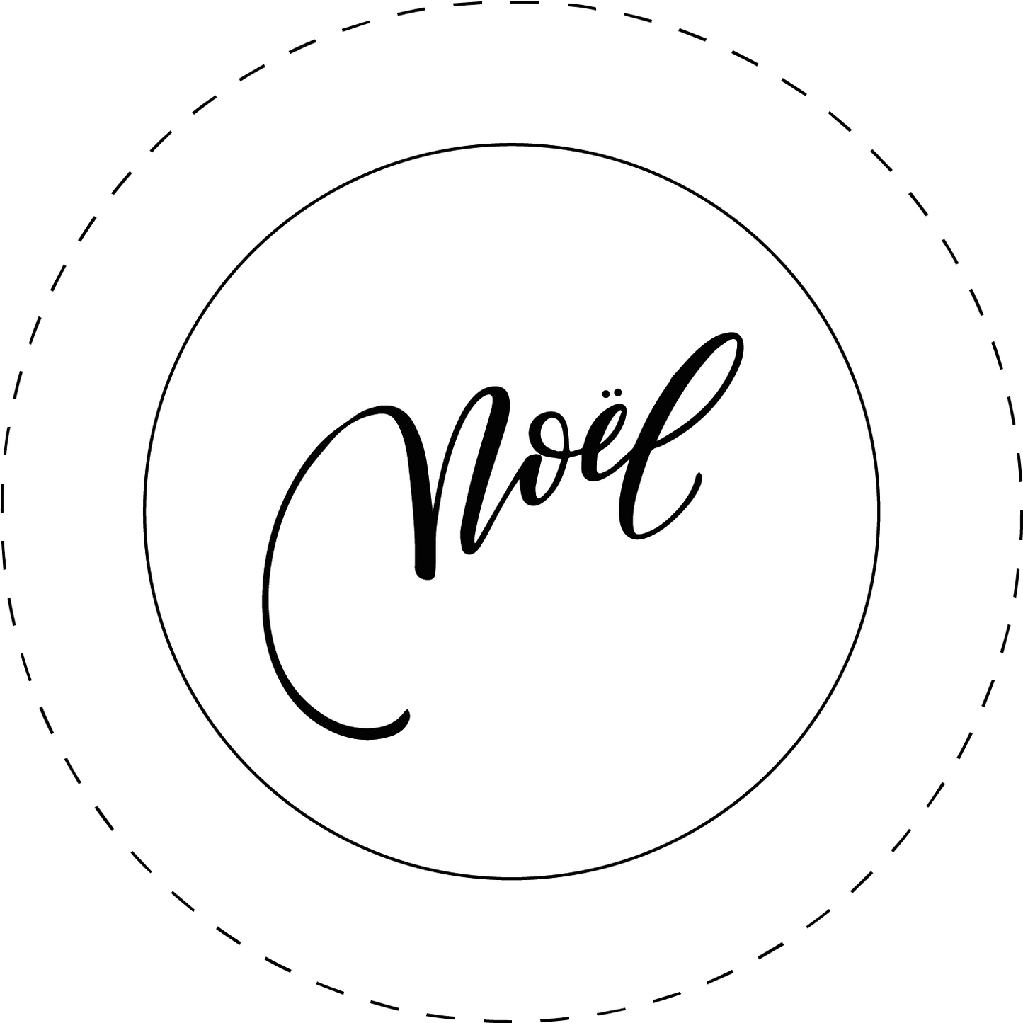 Noel embroidery pattern