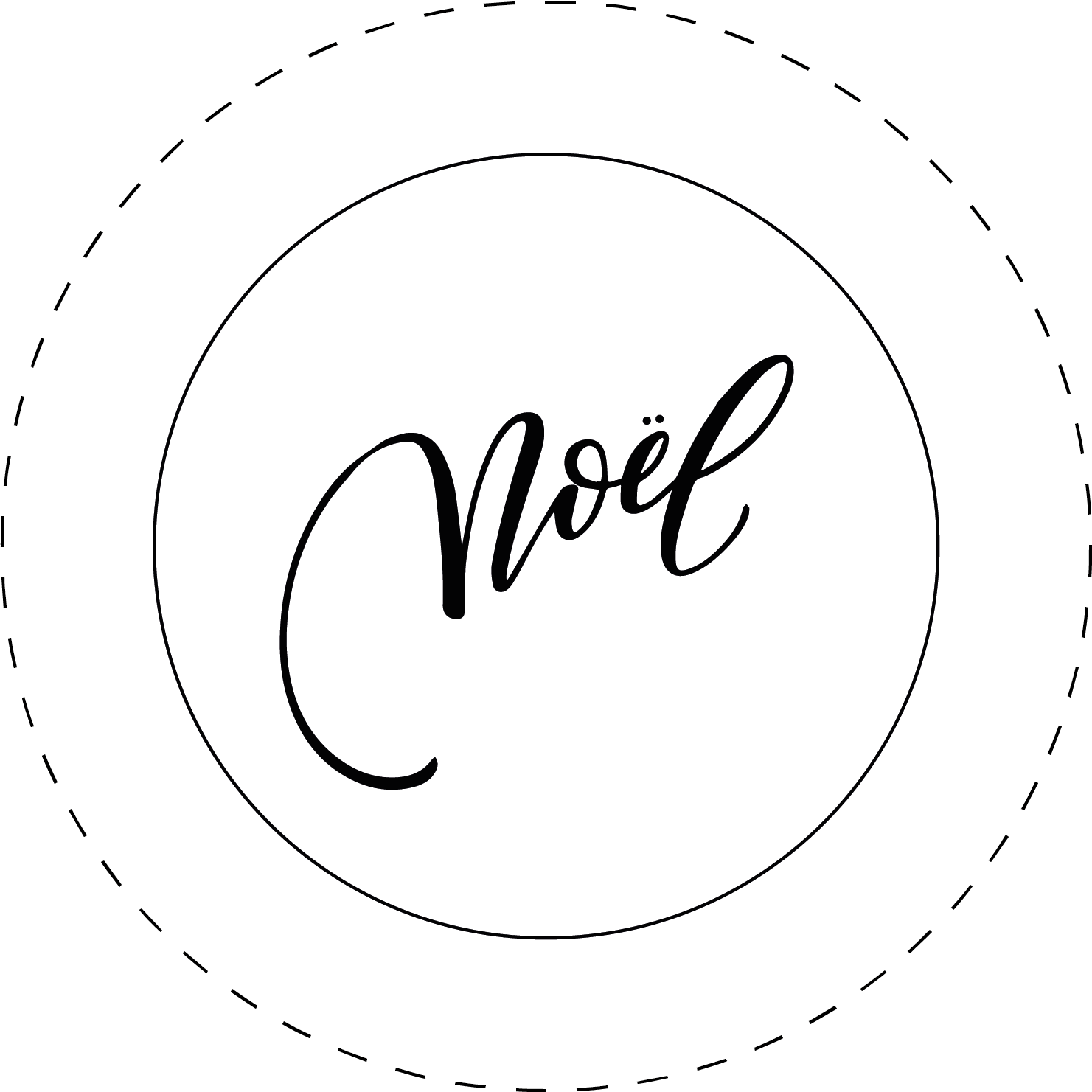 Noel embroidery pattern