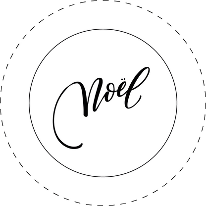 Noel embroidery pattern