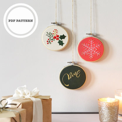 Christmas Embroidery Pattern Bundle