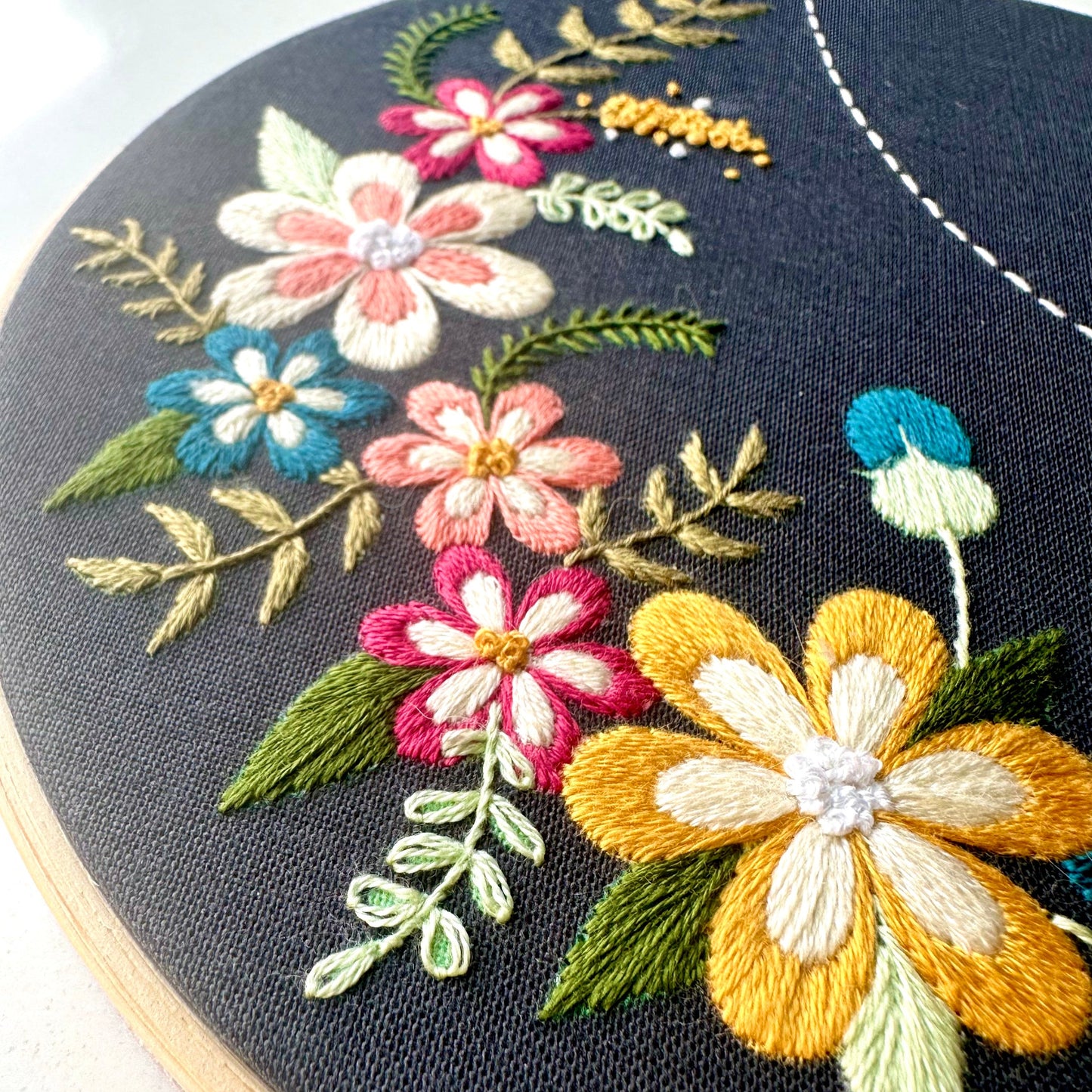 Flower Hand Embroidery Kit