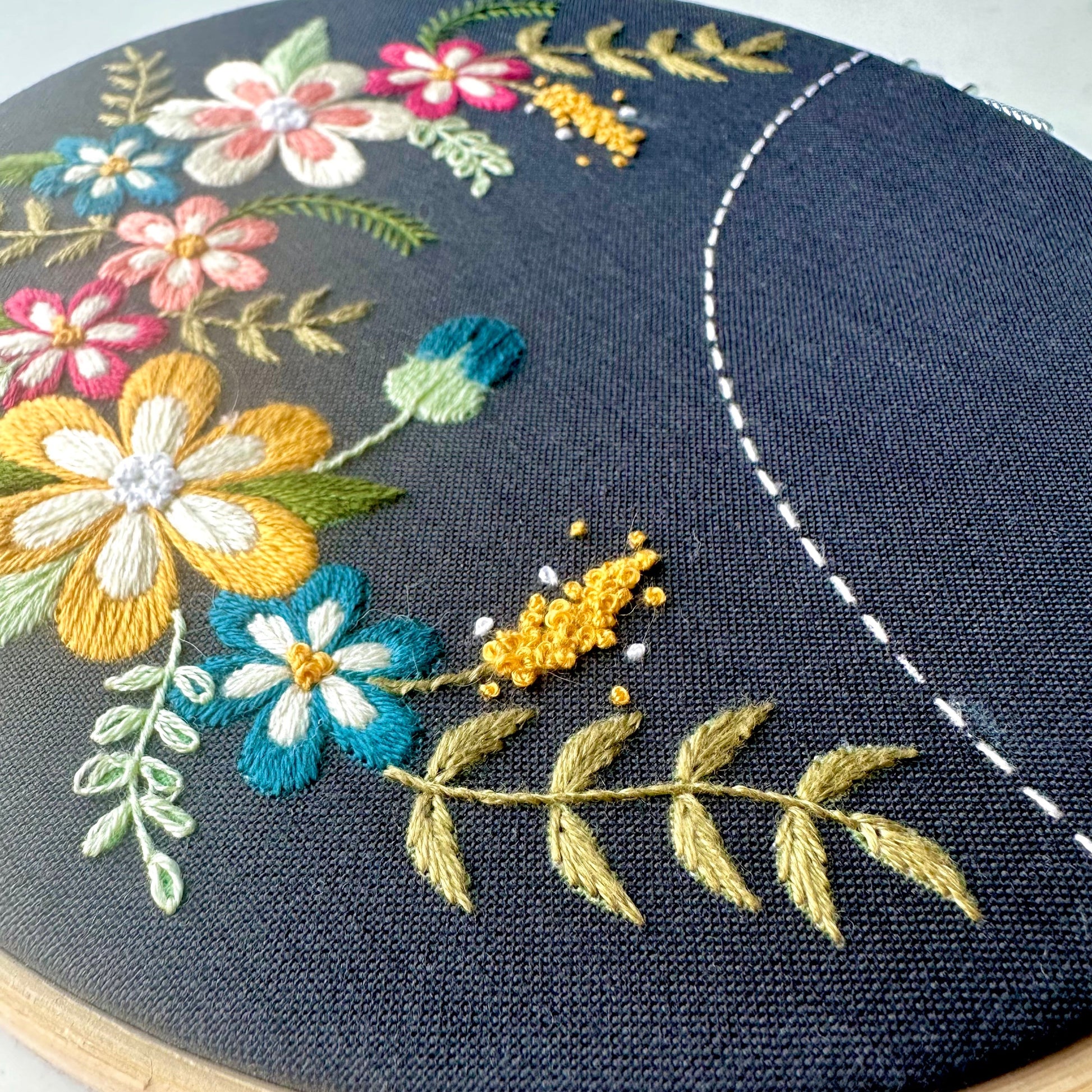 Flower Hand Embroidery Kit