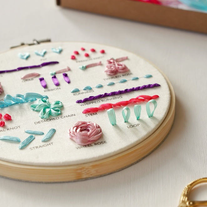 Ribbon Embroidery Kit