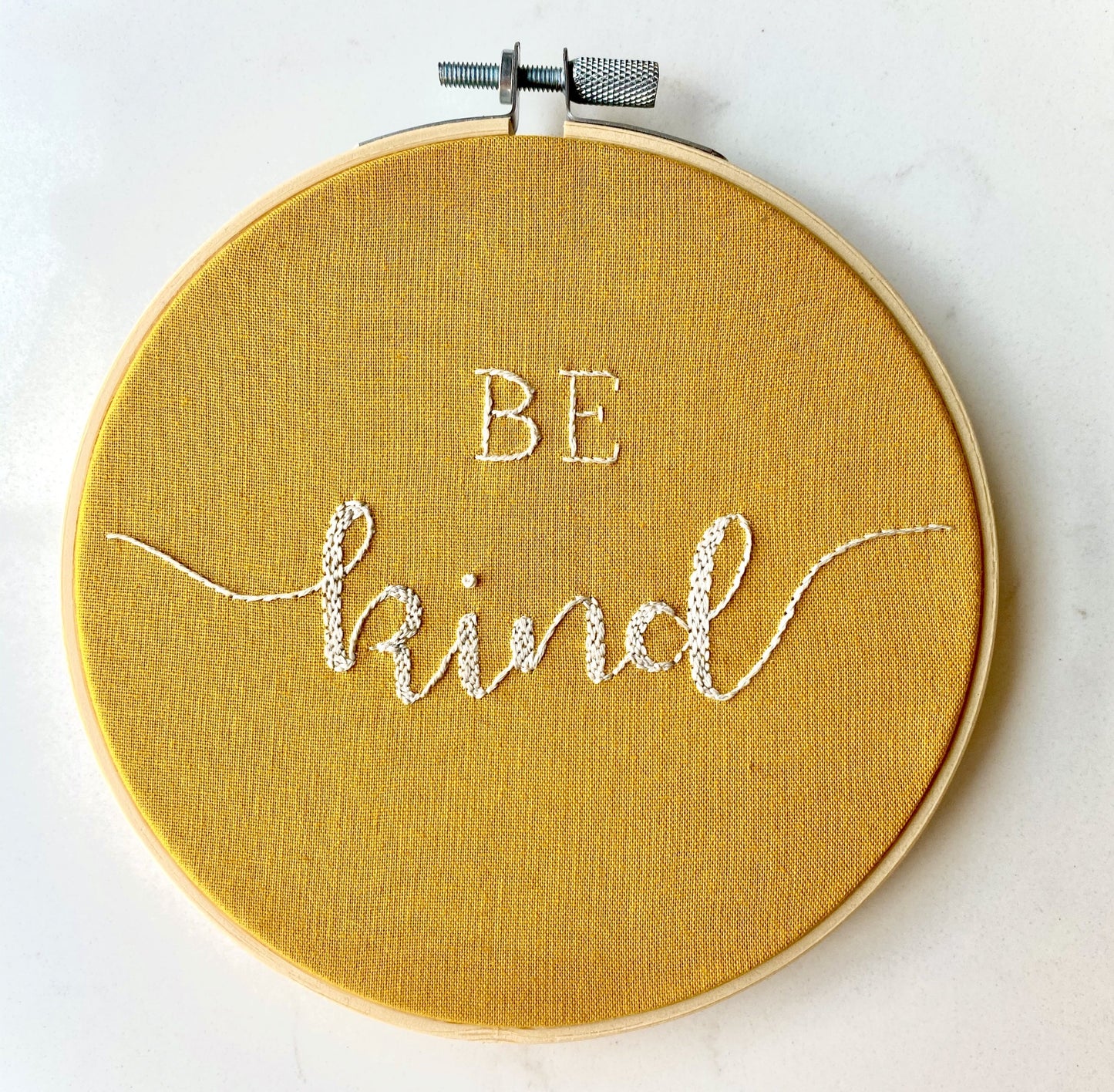 Be Kind - Handmade Embroidery Hoop Art