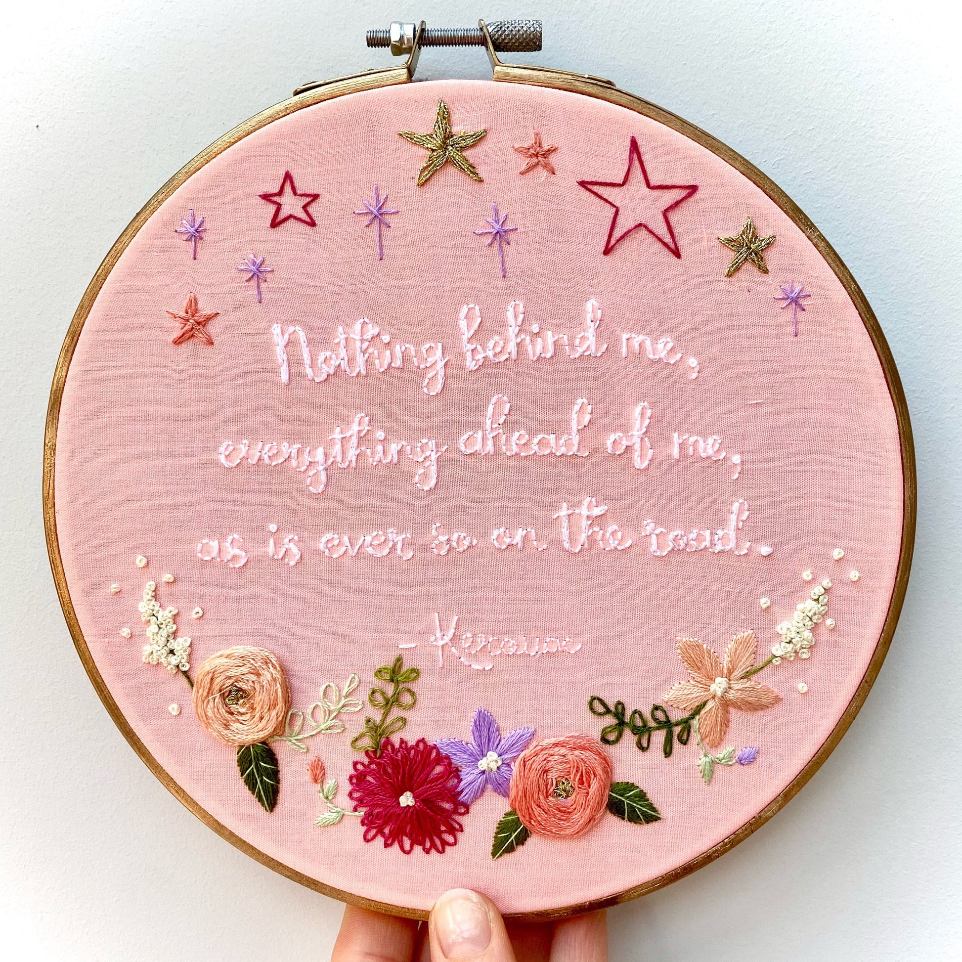 Quote Embroidery Hoop