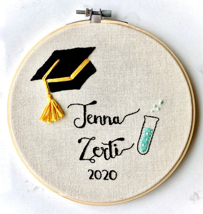 Graduation Embroidery Hoop