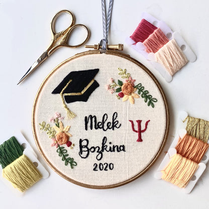 Graduation Embroidery Hoop