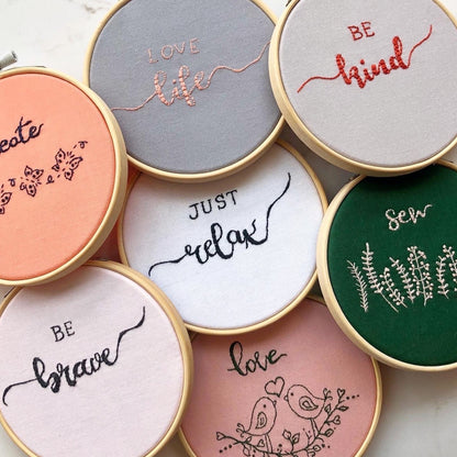 Embroidery Hoop Wall Hanging