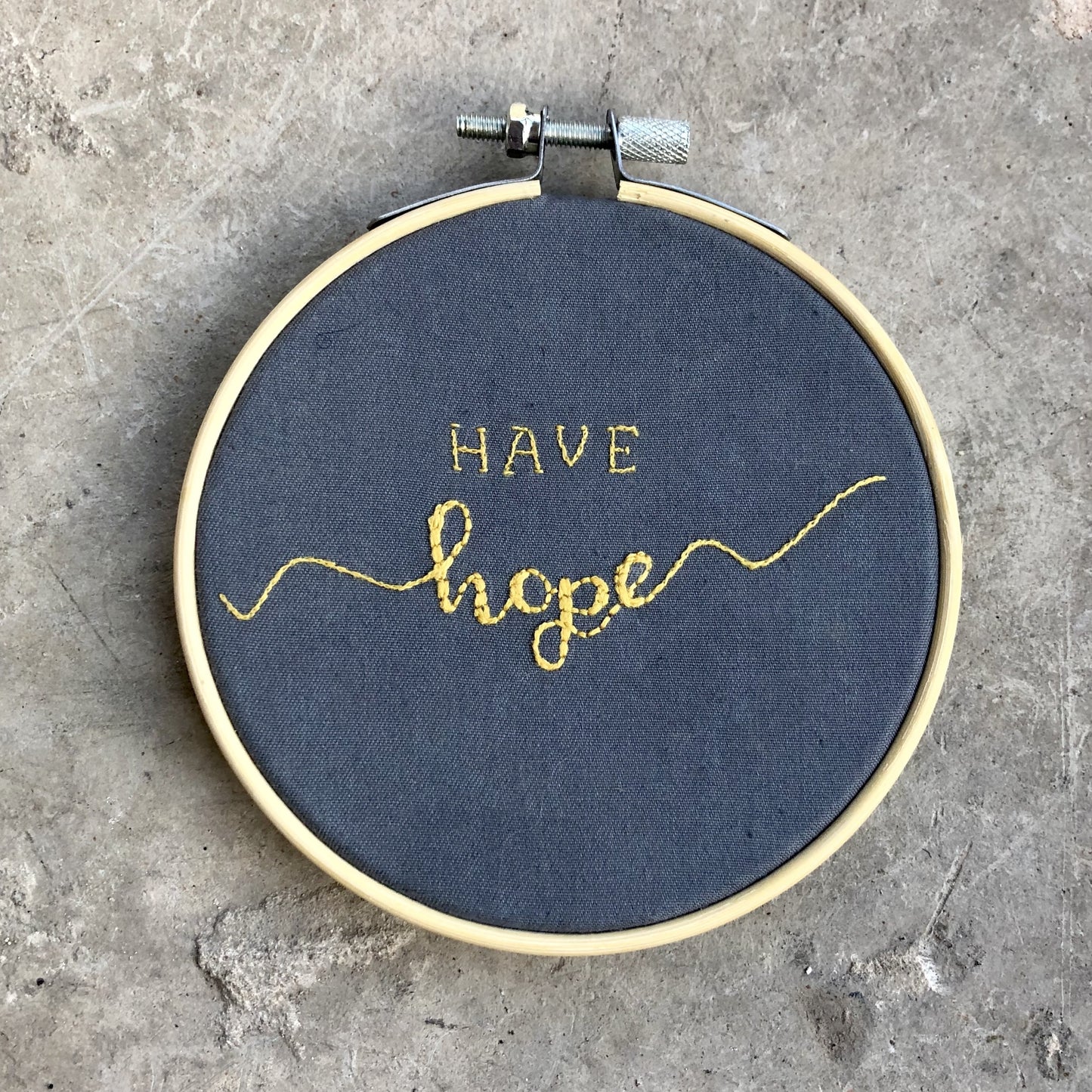 Have Hope Embroidery Hoop Wall Hanging