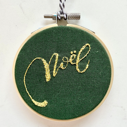 Noel Embroidery Hoop
