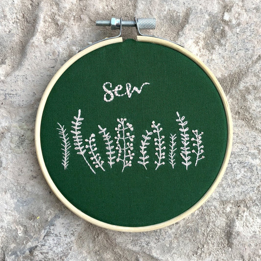 Sew Flowers Embroidery Hoop