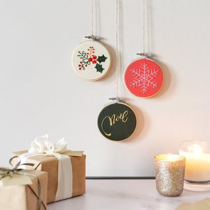 Embroidered Christmas Decorations