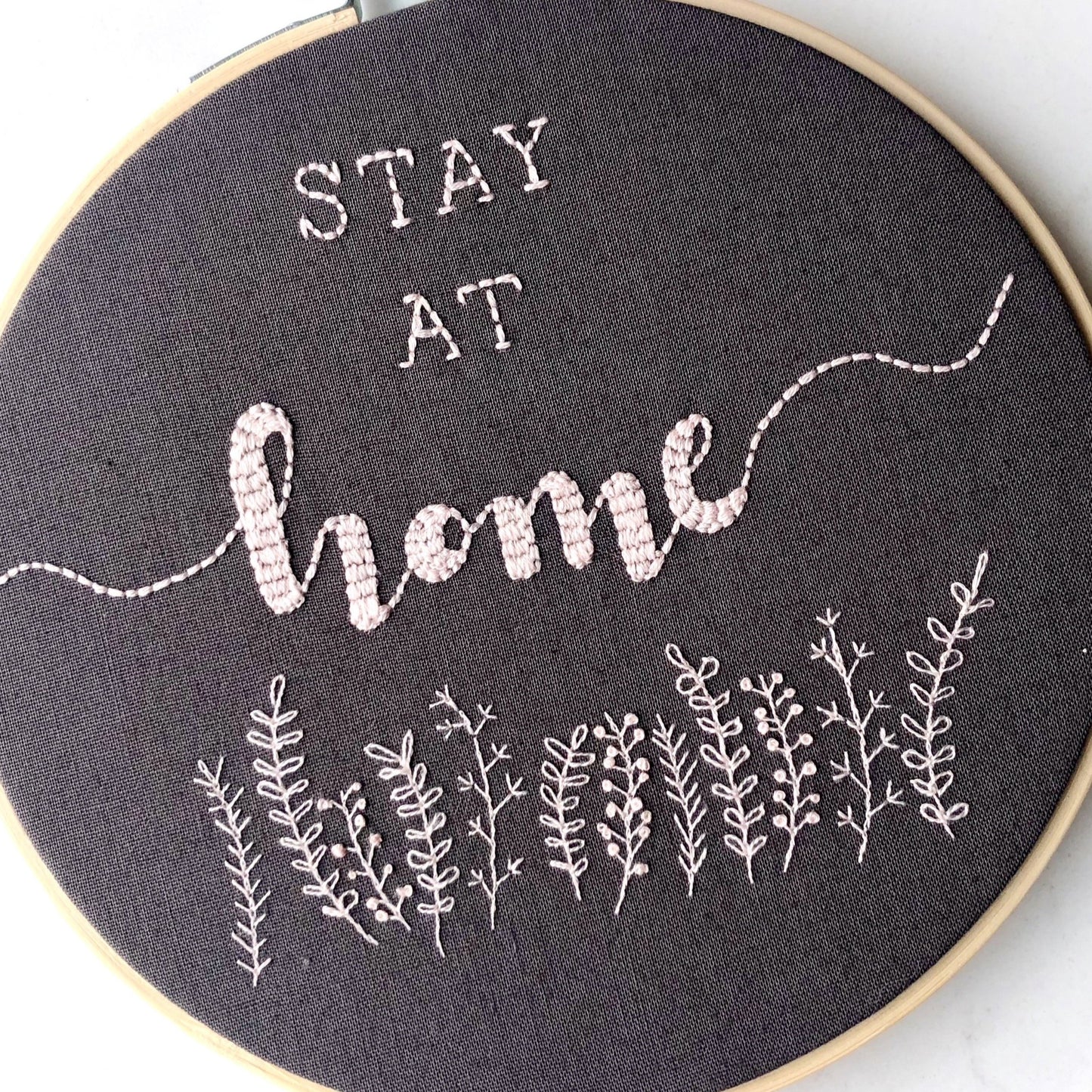 stay at home wall hanging